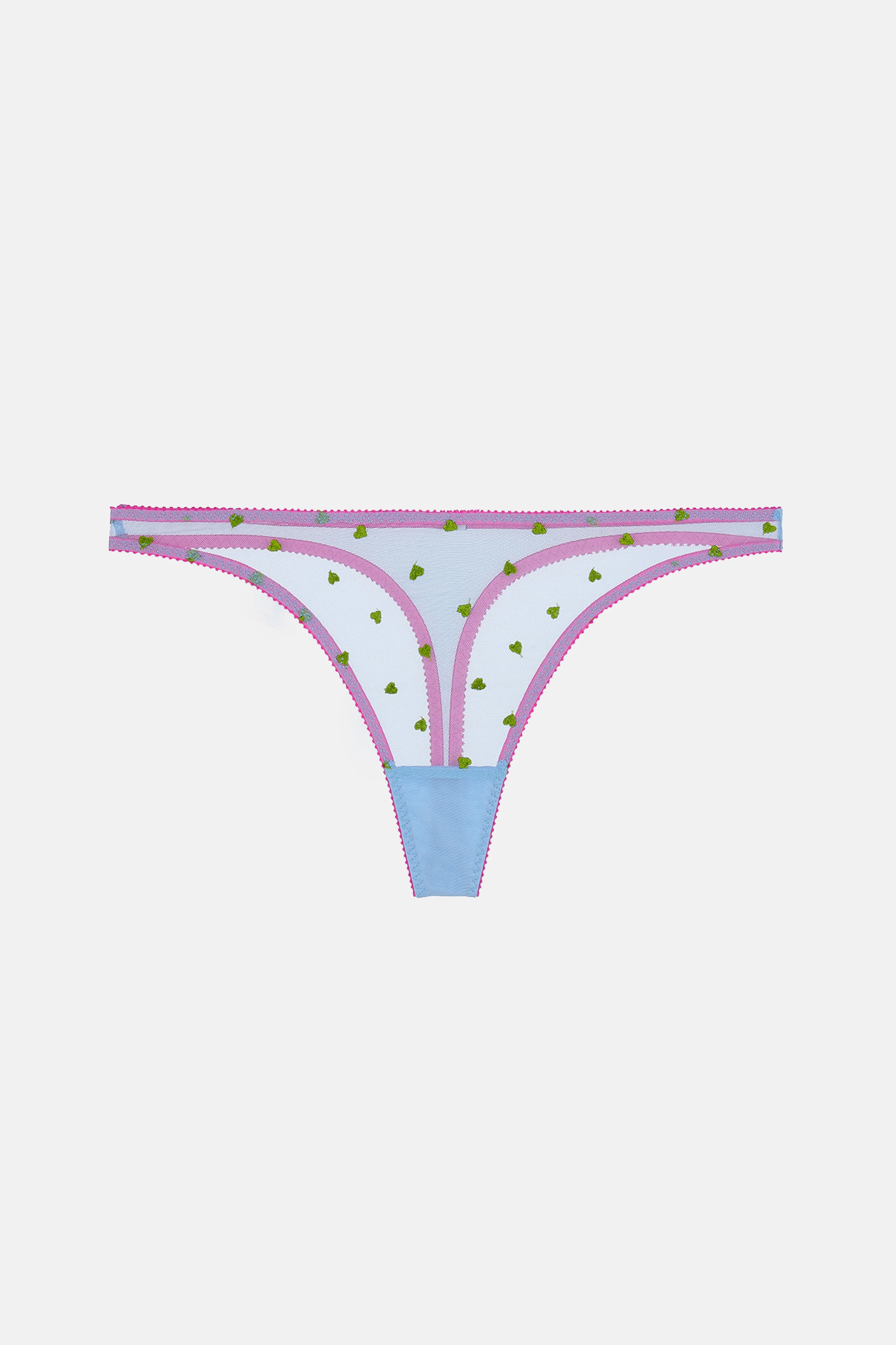 Betty Heart Embroidery Thong - Image 6