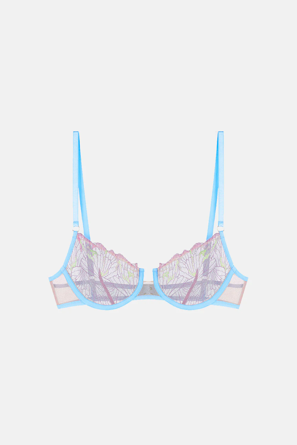 Echo Butterfly Embroidery Underwire Bra - Image 5