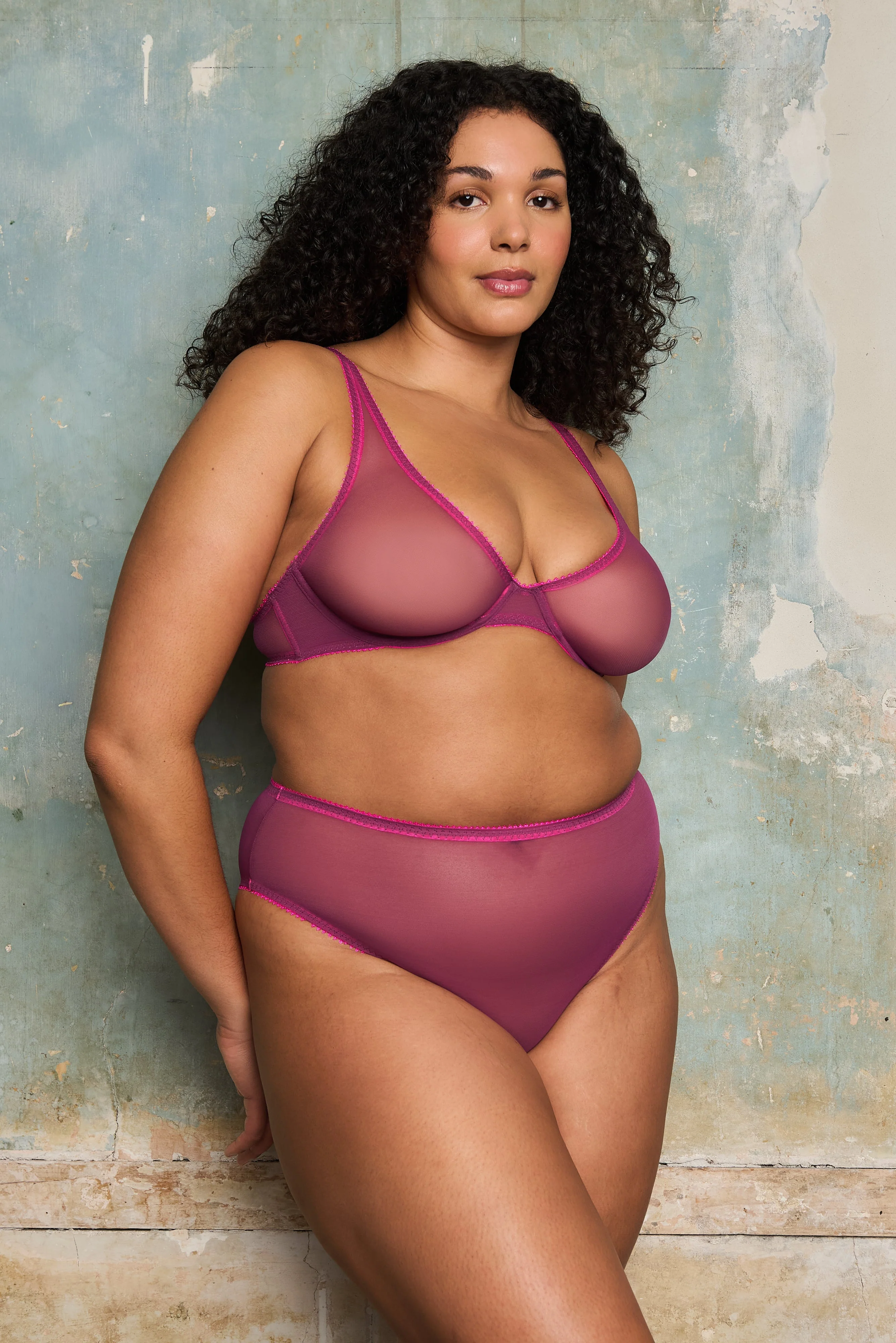 Luna Clean Tulle Plunge Bra - Image 7