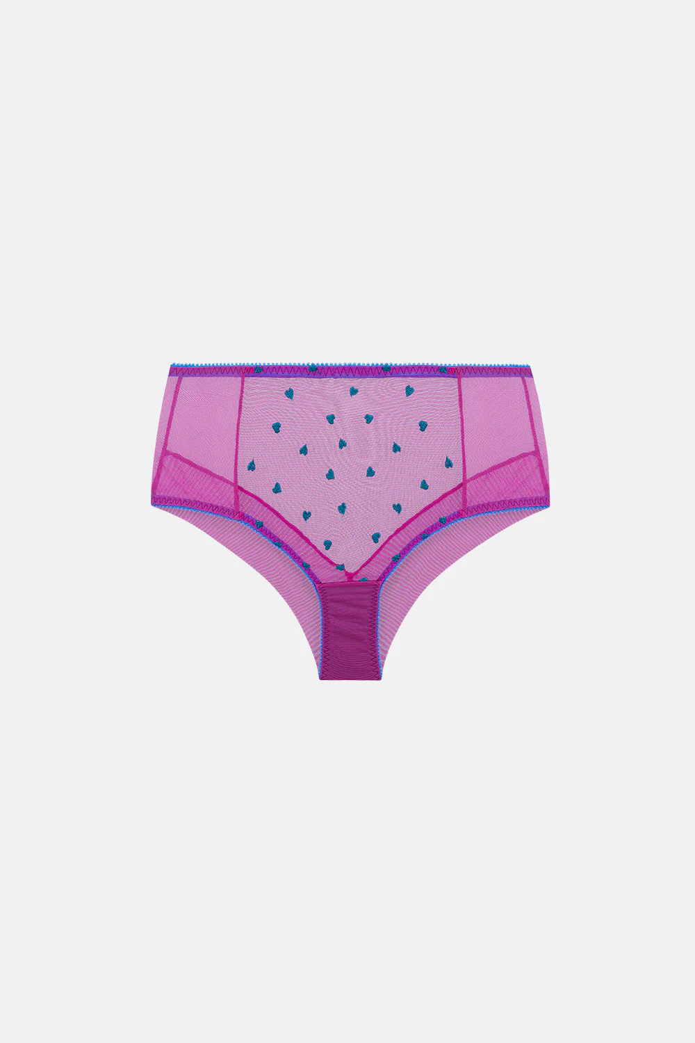 Mabel Heart Embroidery High Waist Knicker - Image 6