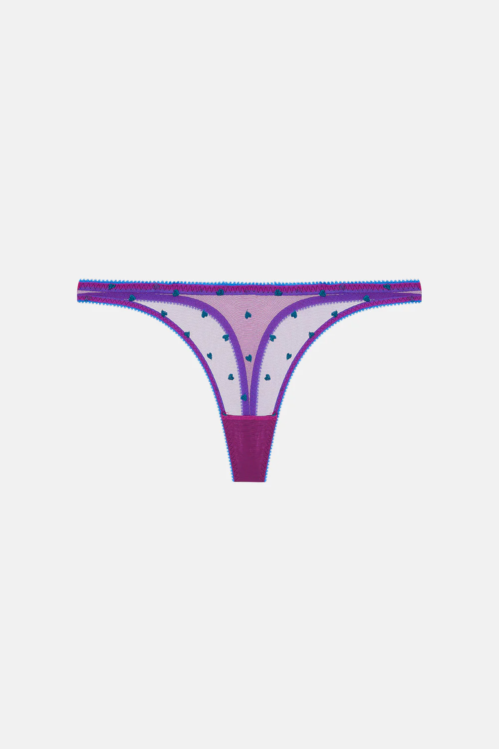 Mabel Heart Embroidery Thong - Image 4