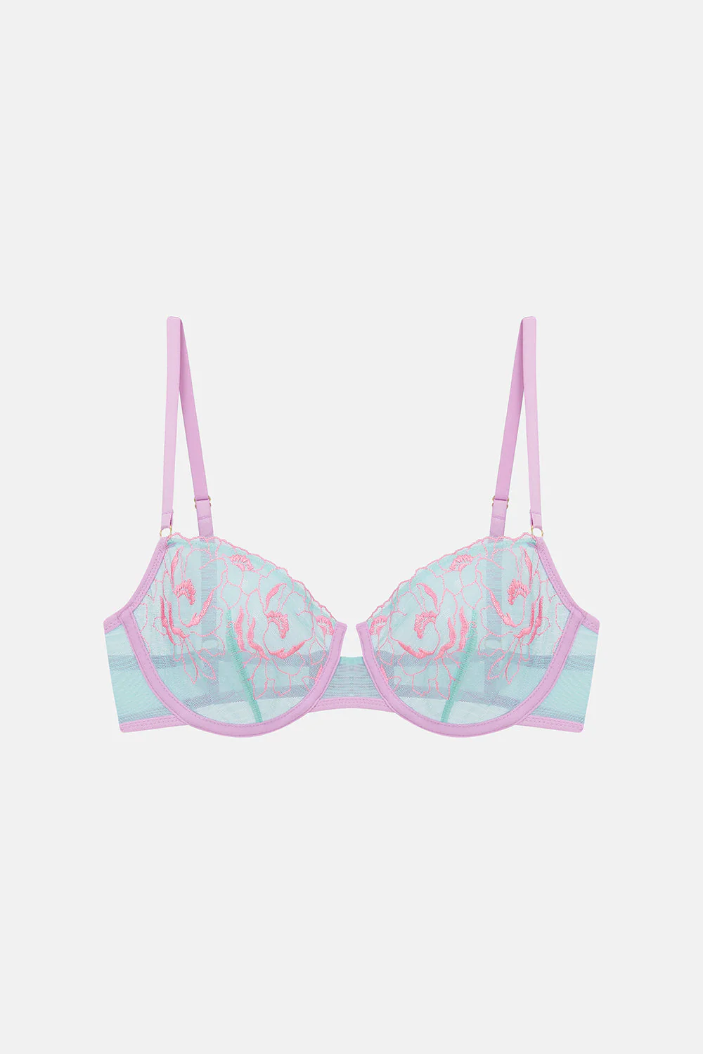 Marta Floral Embroidery Underwire Bra - Image 5
